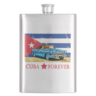 Cantil Vintage Havana Cuba Flag Classic Car