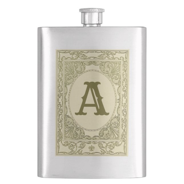 Cantil Vintage monograma - carta de fronteira, vitorioso  (Frente)