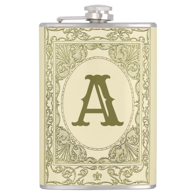 Cantil Vintage monograma - carta de fronteira, vitorioso  (Frente)