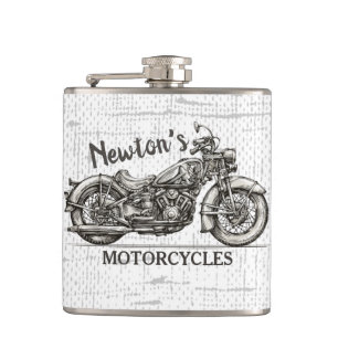 Cantil Vintage Motorcycle Personalized NAME Garage