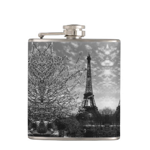 Cantil Vintage Paris Fontain Chaillot Tower Eiffel noite