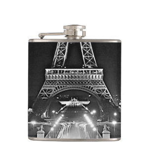 Cantil Vintage Paris Fontains Torre Eiffel Noite