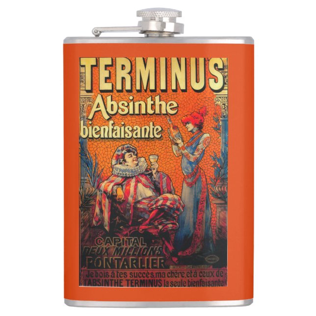Cantil Vintage PosterEurope do absinto do término (Frente)