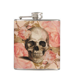 Cantil Vintage Rosa Skull Collage