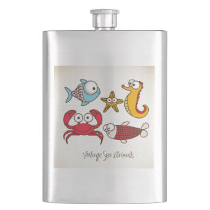 Cantil Vintage Sea Animal Flask