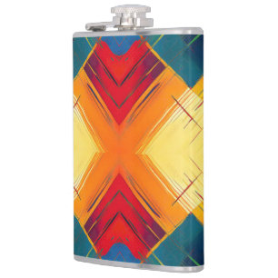 Cantil Vintage Vibs Em Cores: Na moda Geométrico Forms