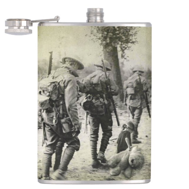 Cantil Vintage WI Photo 8oz Flask (Aberto)