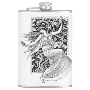 Cantil Vintage Woman Dancing Flask