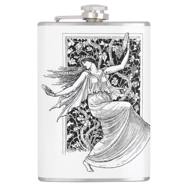 Cantil Vintage Woman Dancing Flask (Frente)