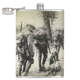 Cantil Vintage WWI Photo 8oz Flask