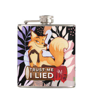 Cantil Vinyl Flask 6oz : Trust Me (preto)