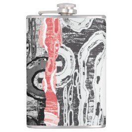 Cantil Vinyl Wrapped Flask – Abstract Land