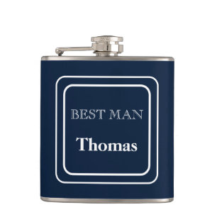 Cantil Vinyl Wrapped Flask-Best Man