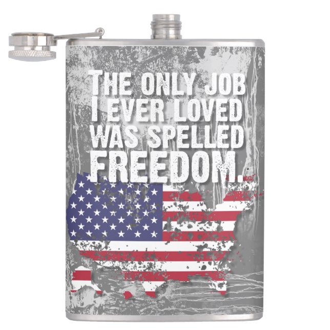 Cantil Vinyl Wrapped Flask – Freedom Job (Aberto)