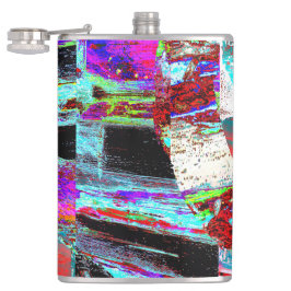 Cantil Vinyl Wrapped Flask – Neon Pulse