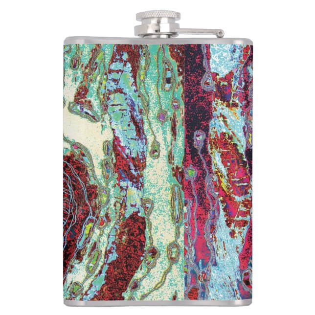 Cantil Vinyl Wrapped Flask – Strata Pulse (Verso)