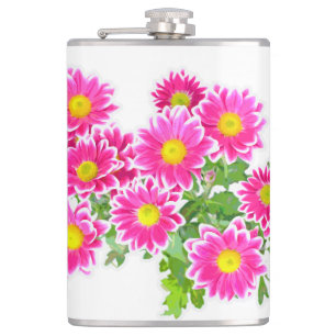 Cantil Visitas Rosa / Buquê Asters + suas ideias