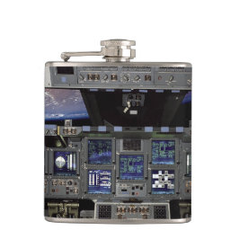 Cantil Vista da janela da cabine do ônibus espacial da NA