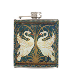 Cantil Walter Crane Swan, Rush E Iris Art Nouveau