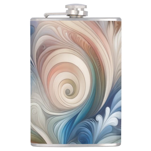 Cantil Watercolor Fantasy Floral Pastel Blue & Cream (Frente)