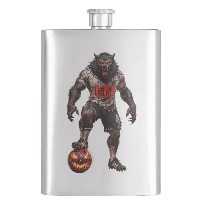 Cantil Werewolf Soccer Player Halloween Horror Art (Frente)