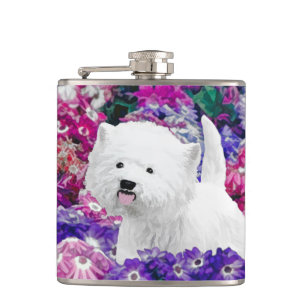 Cantil West Highland White Terrier Pintando Arte Canina