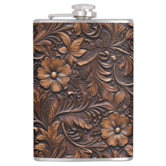 Cantil Western Brown Cowgirl Bohemian Floral