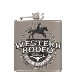 Cantil Western Rodeo Old West Steer Roping Personalizado
