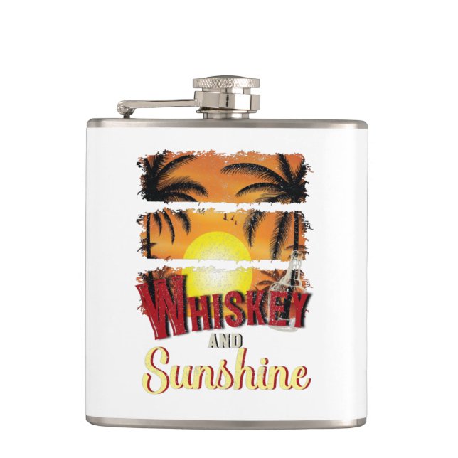 Cantil Whiskey e Sunshine, Álcool Laranja de Verão (Frente)