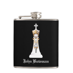 Cantil White Chess king / Nome Personalizado