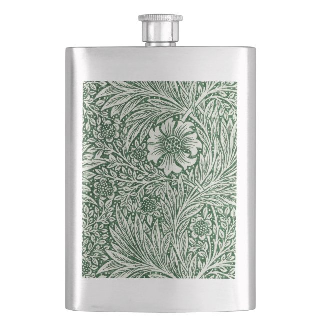 Cantil william morris marigold flor verde floral (Frente)