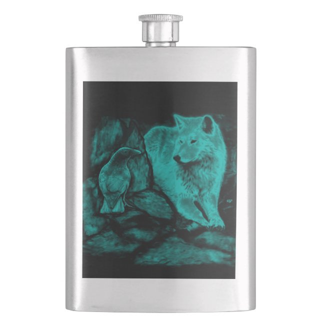 Cantil Wolf e Raven na Noite (Frente)