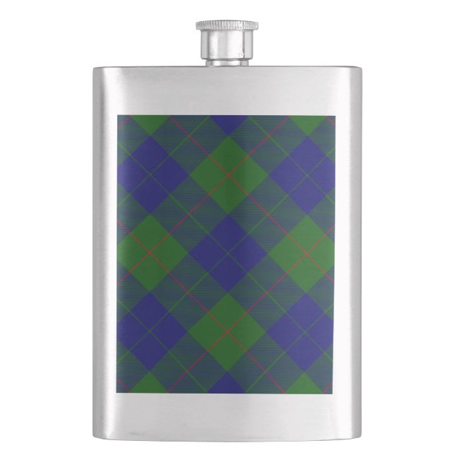 Cantil xadrez azul verde tartan Barclay (Frente)