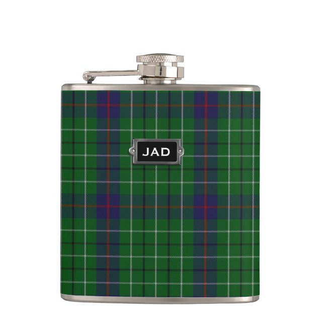 Cantil Xadrez Clan Duncan Tartan Monogramas (Frente)