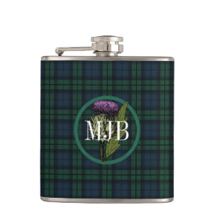 Cantil Xadrez de Black Watch Tartan - Monograma escocês 