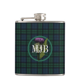 Cantil Xadrez de Black Watch Tartan - Monograma escocês d