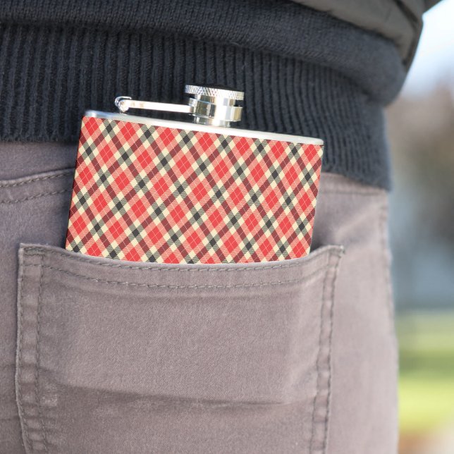 Cantil Xadrez de Tartan Vermelho e Preto (In Situ)