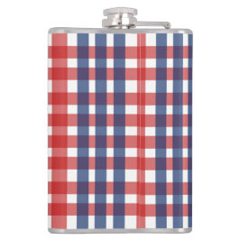Cantil Xadrez Red White e Blue Gingham