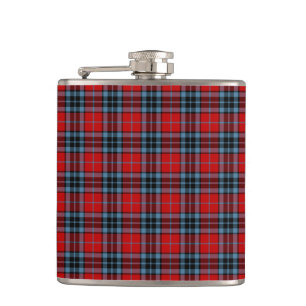 Cantil Xadrez vermelha e azul do Tartan do clã de