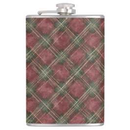 Cantil Xadrez Vermelho Burgundy Verde