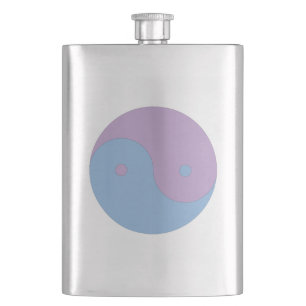 Cantil Yin Yang Purple e Design da Meditação de Paz Azul