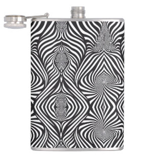 Cantil Zebra Abstrato P&B