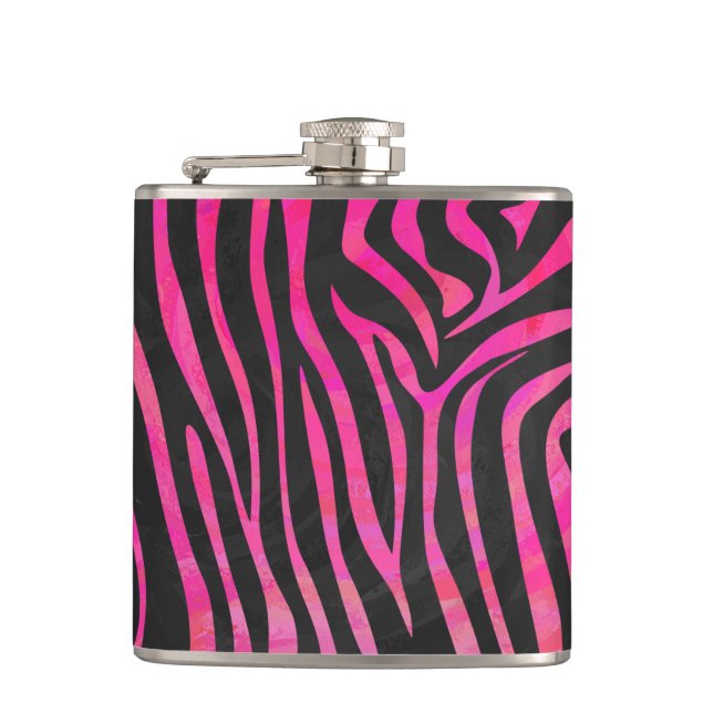 Cantil Zebra Black e Hot Pink Impressão (Frente)