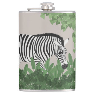 Cantil Zebra entre Folhas