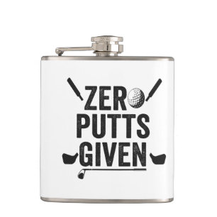 Cantil Zero Putts Dando Um Golfe Engraçado O Pai De Golfe