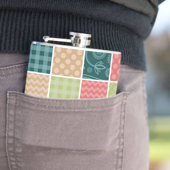 Cantil Zigzag, Chevron, Gingham, Bolinhas, Patchwork (In loco)