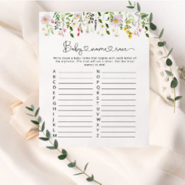 Cantinhos selvagens Jogo de raça do nome do bebê