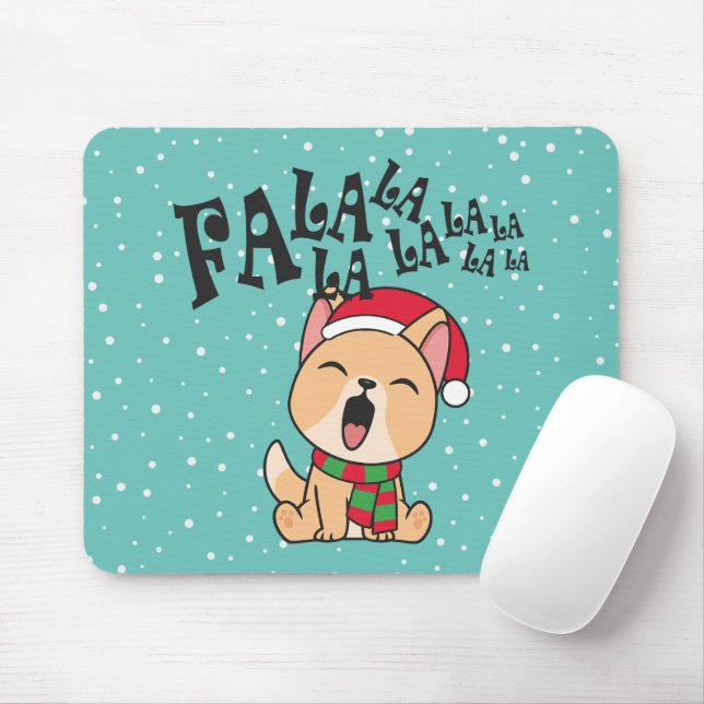 Canto De Natal Fa La La La La La La La | Mousepad (Com mouse)