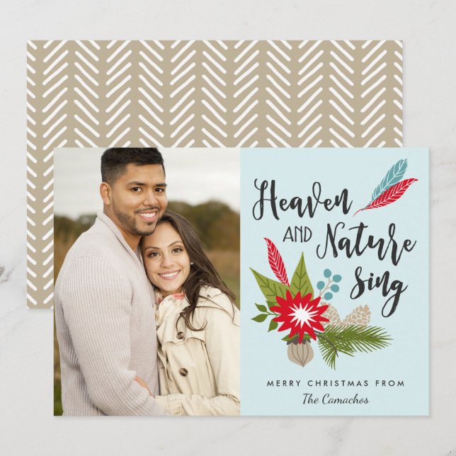 Canto Russo do Céu e da Natureza | Foto moderna (Frente/Verso)