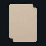 Cantos arredondados para convites Kraft de 3,5 pol<br><div class="desc">Crie convites personalizados incríveis com nossas placas de papel Kraft premium de 3, 5" x 5". Estes convites versáteis e ecológicos apresentam cantos arredondados e um acabamento suave e suave, perfeito para qualquer ocasião especial. Criados com 14 pt de espessura e 100 lb de peso, nossos convites Kraft oferecem durabilidade...</div>